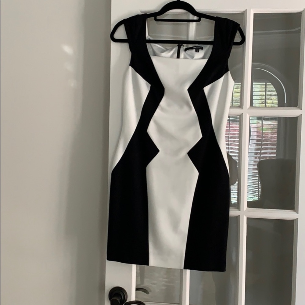 Jay Godfrey Black and White Mini Dress